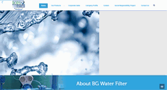Desktop Screenshot of bgwaterfilter.com