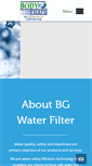 Mobile Screenshot of bgwaterfilter.com