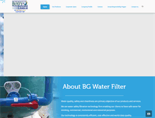 Tablet Screenshot of bgwaterfilter.com